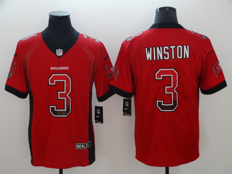 Men's Tampa Bay Buccaneers Jameis Winston #3 Red Jersey